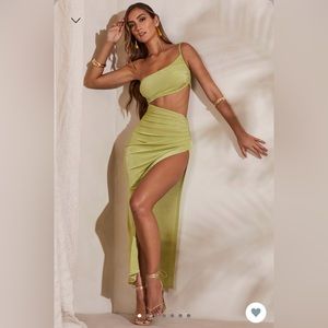 OH POLLY size 0 … yellow cutout dress. Only worn once, in good condition